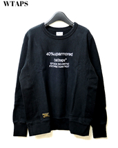 M【WTAPS HELLWEEK SWEATER 02 162ATDT-CSN12 BLACK ダブルタップス スウェット スエット トレーナー WTAPS SWEATSHIRT．黒 ブラック】_画像2