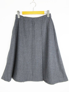  Rope ROPE skirt pcs shape wool knee height gray 36