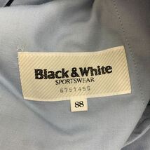 ブラック&ホワイト BLACK＆WHITE ネイビー 濃紺 スラックス ゴルフ パンツ W88 大きめ 大人のカジュアルに♪ 合わせやすいお色■Ja3204_画像5