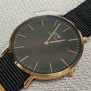 ダニエルウェリントン Daniel Wellington DW00600148 ピンクゴールド　メンズ 　40mm　長期保管品　電池交換済み No.1