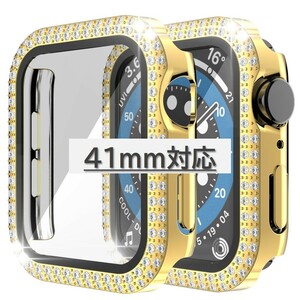 Apple Watch 2周ダイヤカバー 41mm対応 ゴールド