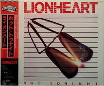 ライオンハート Lionheart - Hot Tonight ホット・トゥナイト'84年邦盤帯付 元IRON MAIDEN:デニス・ストラットン在籍の1stアルバム_画像1