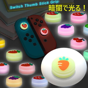 暗闇で光る☆ Nintendo Switch/Lite 対応 スティックカバー 【dco-151-26】 蓄光 シリコン キャップ スイッチ ジョイコン