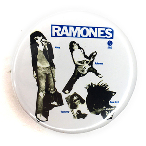 デカ缶バッジ 58mm RAMONES ラモーンズ ROCKAWAY BEACH JOEY JOHNNY DEE DEE RAMONES New York Punk パンク