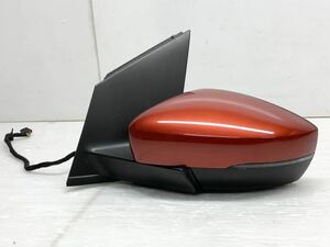 ★送料込★即決 フォルクスワーゲン ポロ 6C 純正 左 ドアミラー オレンジメタリック 024483 6C2-857-507-D-989 VW 送料無料 2546