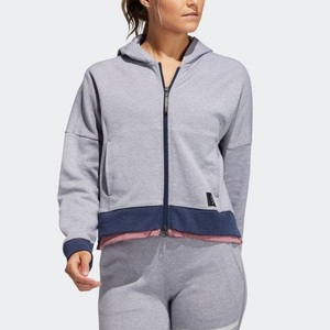  Adidas OT Adi Cross lady's Golf full Zip f-ti- regular price 12100 jpy gray ADICROSS short sweat Parker XL