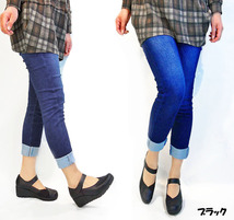 39lk 送料無料 ファーストコンタクト パンプス 靴 日本製 楽ちん 痛くない ストラップ切替デザイン 母の日 ウェッジパンプス_画像6