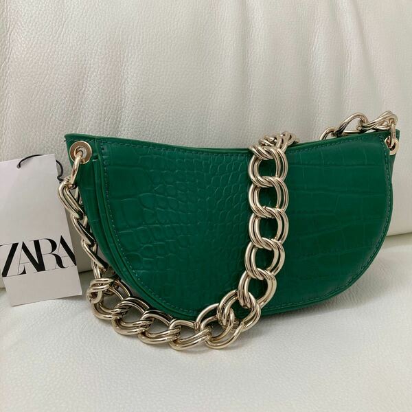 （日曜セール） ZARA チェーンショルダーバック（新品）