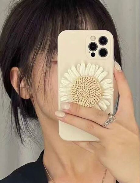 【大人気】iPhone ケース 韓国 ひまわり iPhone11/pro iPhone12/pro iPhone13/pro