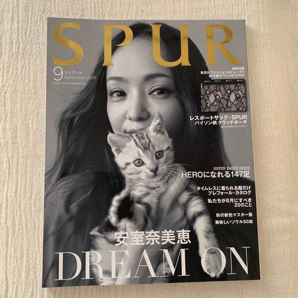 SPUR 2018 9月号 安室奈美恵 榮倉奈々 吉沢亮 杏 山口晃