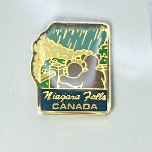 送料無料)未使用 ナイアガラ滝 旅行記念 カナダ輸入アンティーク ピンバッジ PINS ピンズ A05979