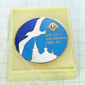 送料無料)北海道 昭和レトロ ライオンズクラブ 記念 ピンバッジ PINS ピンズ A06348