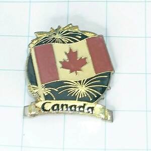 送料無料)カナダ 国旗 フランス輸入 アンティーク ピンバッジ PINS ピンズ A06515