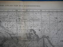 アンティーク天球図、天文暦学書Astronomy 星座図絵1801年復刻『ボーデの星図ウラノグラフィア8』Star map, Planisphere, Celestial atlas_画像5
