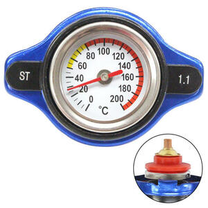 水温計付き ラジエーターキャップ 1.1k タイプB [ブルー/青色] シビック/CIVIC FD2 2006/04-2007/09 エンジン型式/K20A ラジエターキャップ