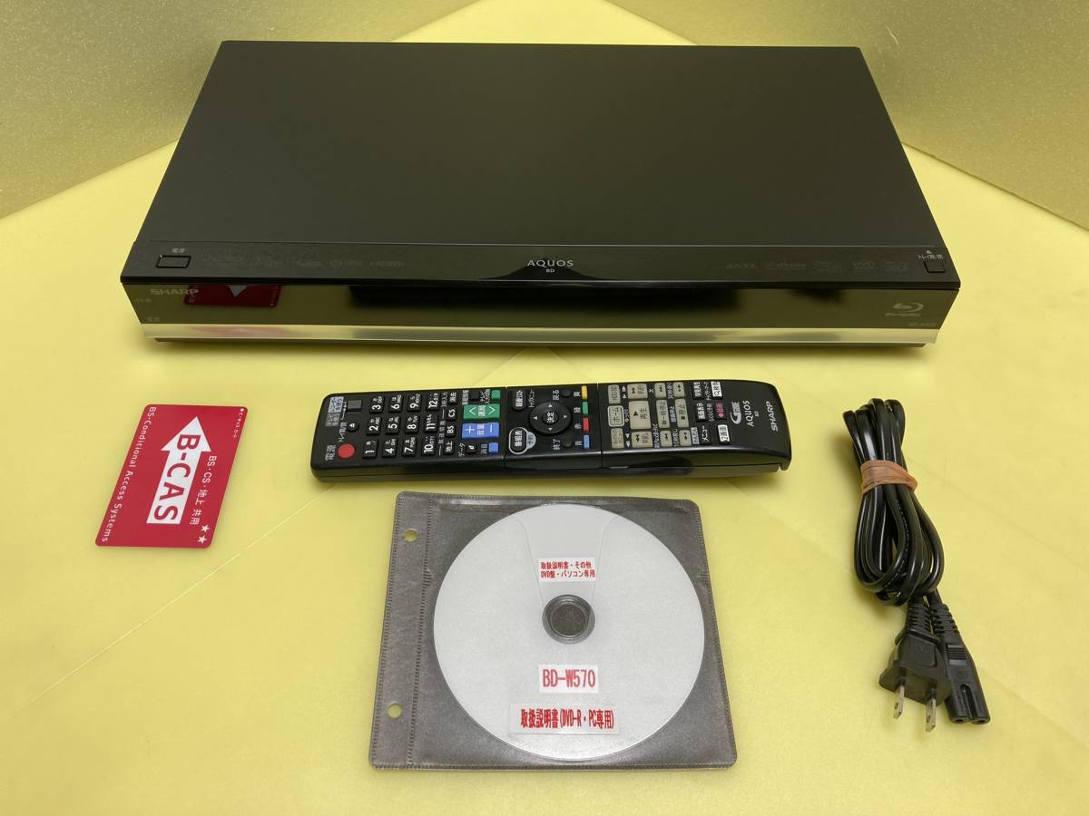 新品本物 SHARP AQUOSブルーレイ BD-W1600 HDDは新品2TB交換第6弾