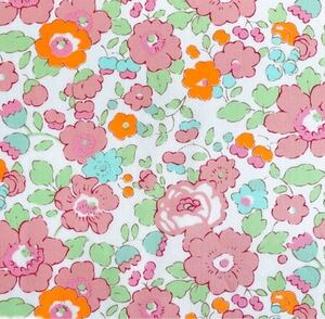 ネオンリバティ ベッツィー ネオンオレンジピンク 生地幅×300cm タナローン