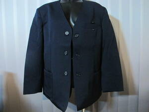  elementary school uniform outer garment size 160B B navy blue eaton single man and woman use poly- 100% new goods 