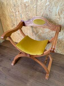 サヴォナローラチェア チェア 椅子 イス ダンテ ヴィンテージ アンティーク イタリア製 ヴィンテージ家具 輸入家具 家具 ルネサンス.