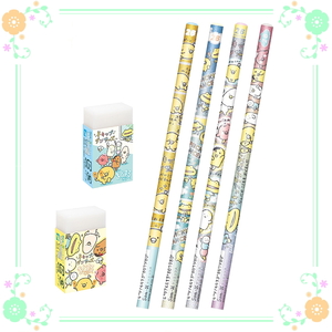 chikip Dan sa-z2B circle axis pencil 4ps.@ eraser 2 pattern each 1 piece set free shipping 