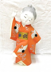 8436/博多人形 日本人形 少女 女の子 福岡 博多 置物