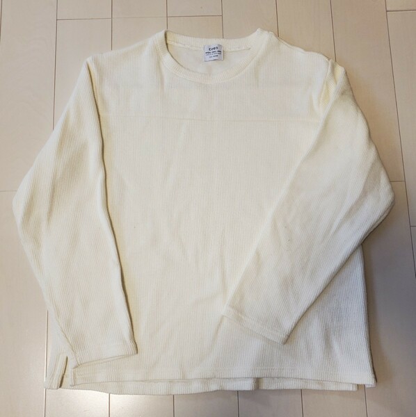 coen　ニットシャツ　セーター　ホワイト　Mサイズ