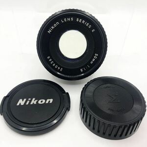 ★ニコン Nikon SERIES E 50mm F1.8★薄クモリ・薄カビ★一眼レフ　カメラレンズ　1円スタート！安い！