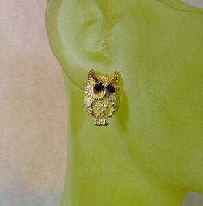 [T's]TS142 earrings .... owl free shipping 