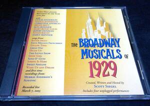 ＜CD＞『THE BROADWAY MUSICALS OF 1929』Original Off-Broadway Cast/1929年のブロードウェイ・ミュージカル