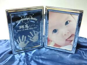  baby. birth memory Book type mirror photo frame A