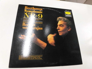 LP ベートーヴェン：交響曲第9番ニ短調作品125（合唱）：カラヤン指揮/ヤノヴィッツ（ソプラノ）マイダン（アルト）