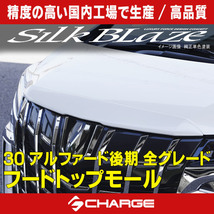 割引購入 30系アルファード ハイブリッド 全グレード 後期 フードトップモール 塗装済 シルクブレイズ Silkblaze 代引不可 Tsr3al Htm Y フロント Denaroassociates Com