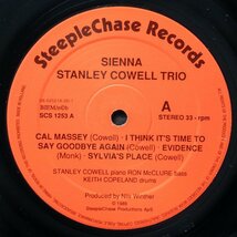 【オリジナル】STANLEY COWELL 美品 DENMARK盤 SIENNA スタンリーカウエル STEEPLE CHASE ピアノトリオ STRATA EAST_画像4