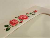 【送料無料】レトロな薔薇の壁付けミラーキャビネット プラスチック フランス蚤の市 洗面所・浴室 ヴィンテージ 65001_画像6