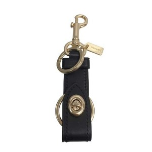22-16 [ almost unused goods / ultimate beautiful goods ] Coach F39865 key fob key hook key ring key holder Turn lock bag charm small articles miscellaneous goods 