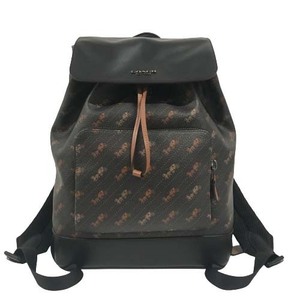  south shop 21-1138 [ beautiful goods ] Coach C4135 turner backpack rucksack black hose and carriage pattern men's lady's 