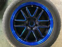 YT)中古アルミ・タイヤ RAYS グラムライツ57Ultimate 17×7J+43 114.3/5H ヨコハマ ジオランダーA/T 215/60R17 4本_画像2