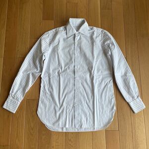 ユナイテッドアローズ　イタリア製　ストライプシャツ ドレスシャツ　長袖シャツ　ネックサイズ39