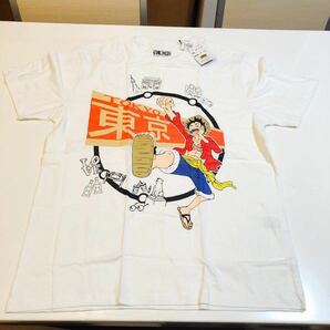 新品未使用#Tシャツ#ワンピース#ルフィ#Lサイズ#東京#ホワイト#綿100%#限定