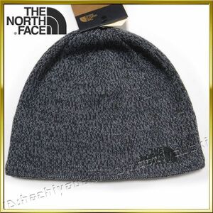 The North Face 新品 ノースフェイス 刺繍ロゴ ウールビーニー キャップ サイズフリー AS/MID グレー メンズ レディース ニット帽