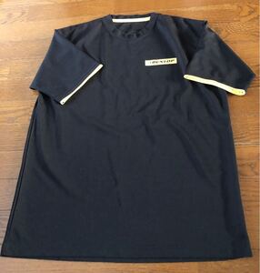 ダンロップ Tシャツ フリーサイズ 黒 スポーツ 部活 ジム ランニング スポーツウェア トップス ゴルフ テニス サッカー 半袖