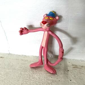80s ピンクパンサー ベンダブル フィギュア PINK PANTHER 人形 アンティーク ヴィンテージ アメリカ雑貨 当時物 USA レア キャラクター