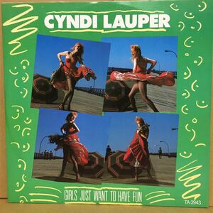 UK盤 12' CYNDI LAUPER / GIRLS JUST WANT TO HAVE FUN ハイスクールはダンステリア ※ 使いやすいシングルバージョン