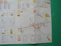 (K22) アリタリア航空 安全のしおり Super 80 飛行機 旅客機 航空機 資料 コレクション_画像3