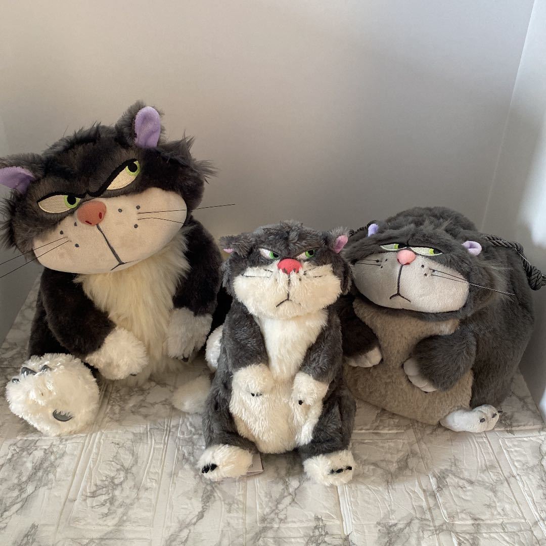 未使用】ディズニーストア ルシファー ぬいぐるみ 巾着 ペンケース