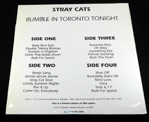 【即決】2LP「STRAY CATS/RUMBLE IN TORONTO TONIGHT LIVE IN TORONTO 1983/NEW YORK 1989」ストレイキャッツ Brian Setzer アナログ_画像3