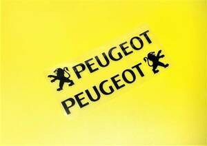☆新着 　PEUGEOT　黒系　ステッカー