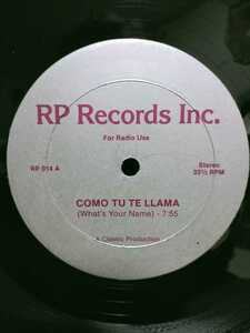 SLY FOX - COMO TU TE LLAMA / WILLIE COLON - SET FIRE TO ME【12inch】RP Records Inc.