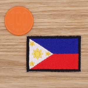 【Ｍサイズ】アイロンワッペン NO.940 フィリピン フィリピン国旗 世界の国旗 フラッグ【郵便定形】