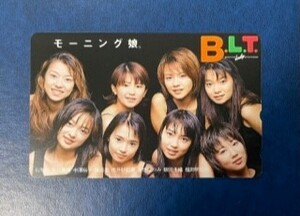 ★モーニング娘。⑤　ＢＬＴ（2期／背景ブラック）抽プレ　テレカ　テレホンカード